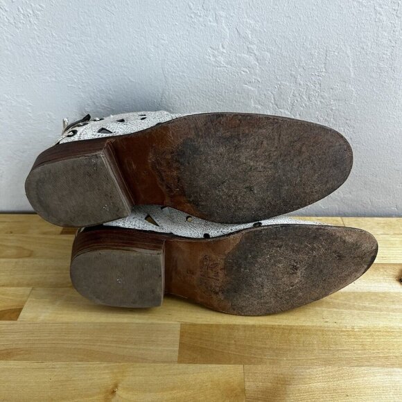 Musse & Cloud Anisse Western Boots Ankle Bootie Boho Festival Leather Size 8 - Picture 9 of 11